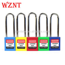 76MM Red Chormeplated Steel Shackle Industrial Safety Lock Out Tag Out Padlock